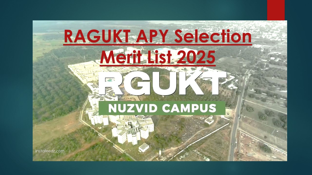 RAGUKT APY Selection Merit List 2025 – Check Your Name